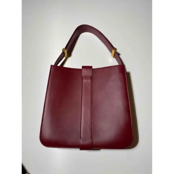 Bottega Marie Shoulder Bag in Burgundy - Picture 2 of 4